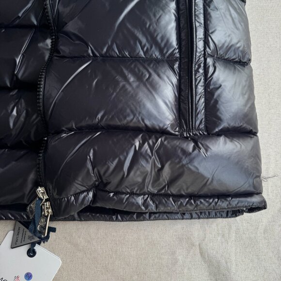 Moncler Men's Ouse Hooded Down Gilet in Black - Picture 2 of 12